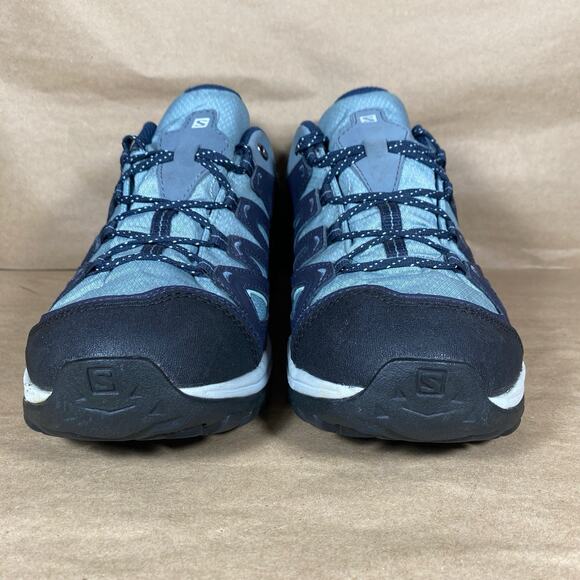Salomon Women's Size 7.5 Waterproof Contagrip Trail/Athletic Shoes Light Blue - Picture 3 of 11